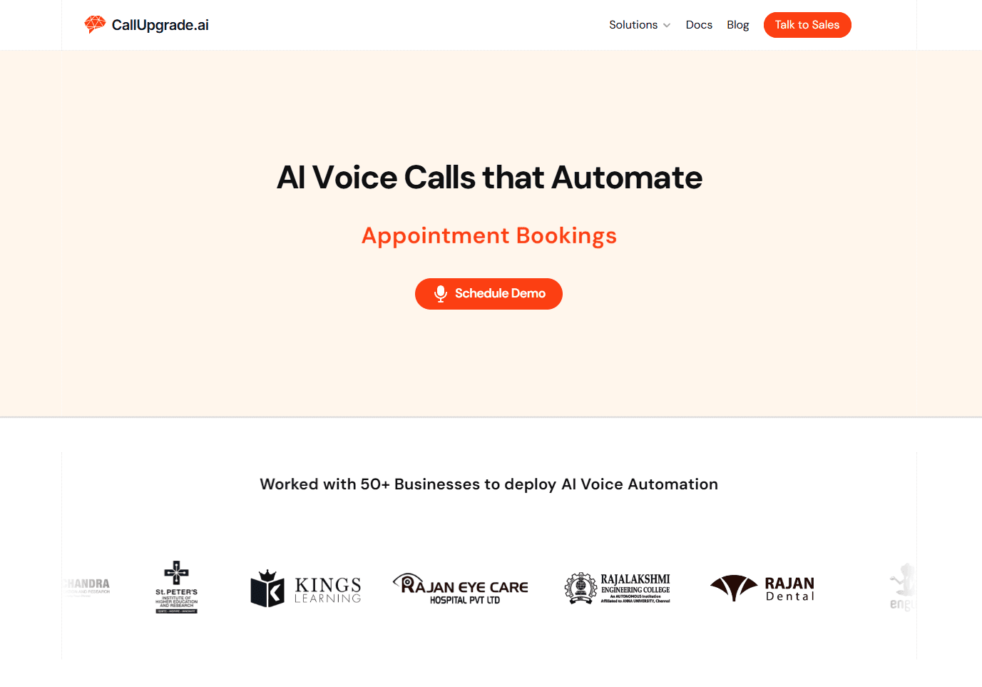 An image of the CallUpgrade.ai project.