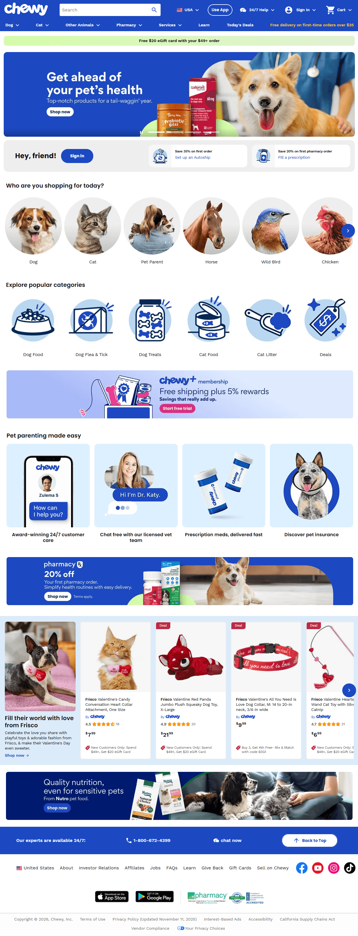An image of the Chewy – Online Pet Retail Platform project.