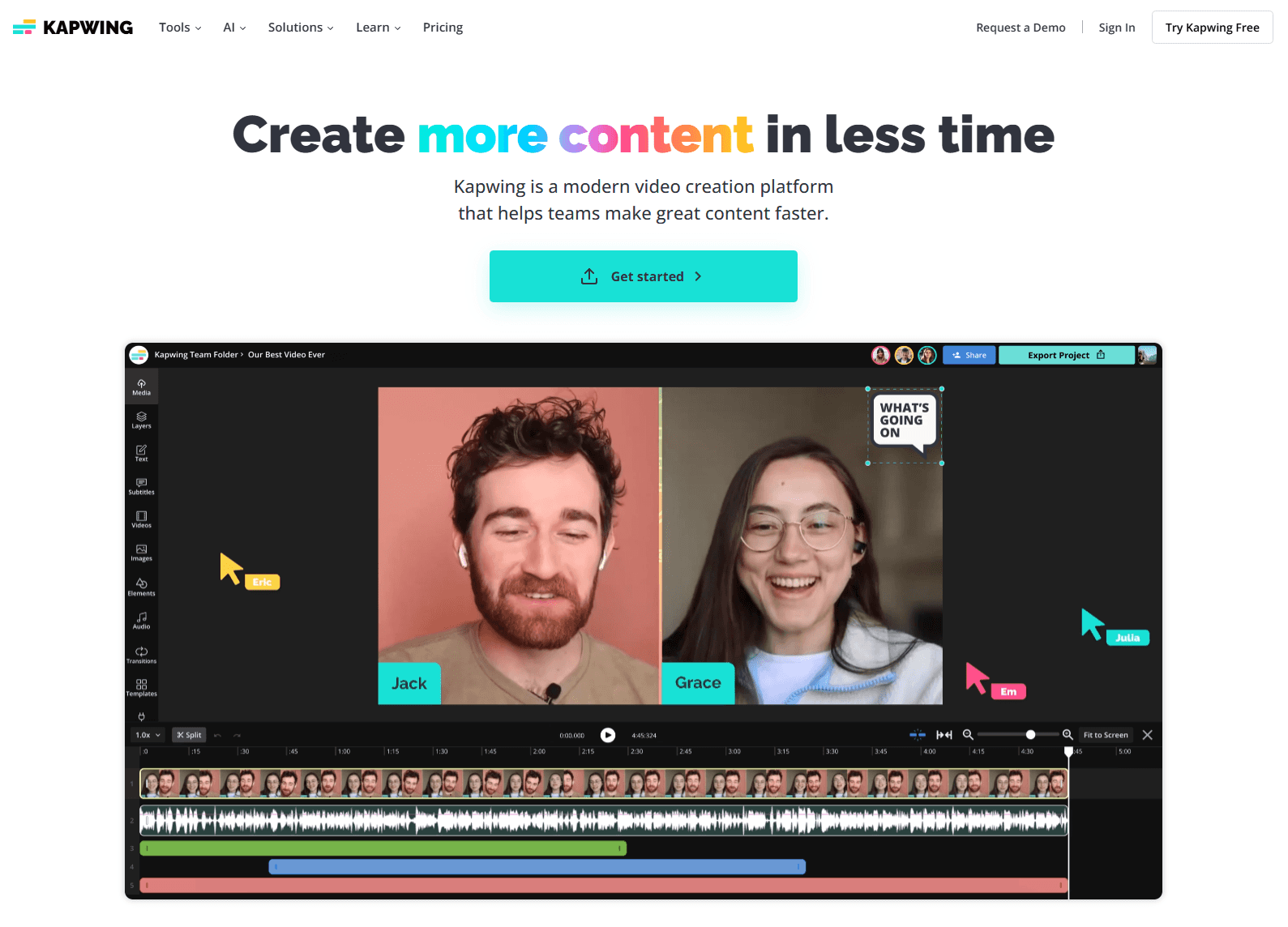 An image of the Kapwing project.