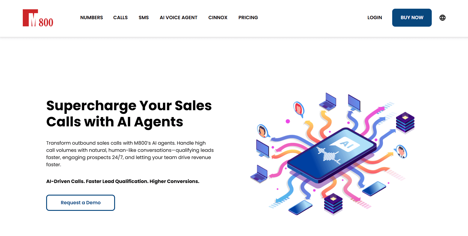 An image of the M800 AI Voice Agents project.