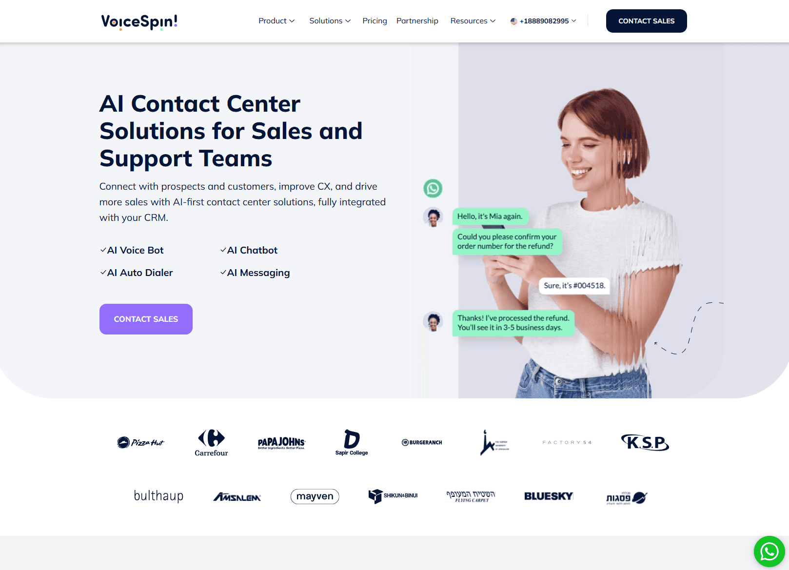An image of the VoiceSpin AI Voice Agent project.